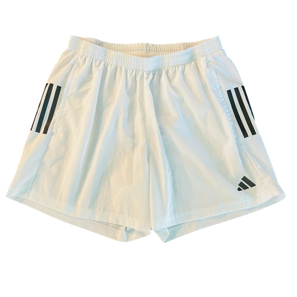 Adidas Men’s Regular Fit White Athletic Running Shorts Size Large